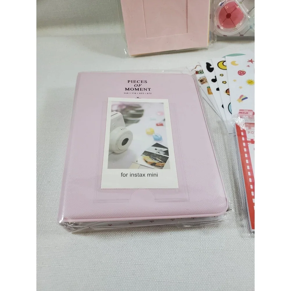 For Fujifilm Instax Mini 12 Case PU Leather Cover + Bundle